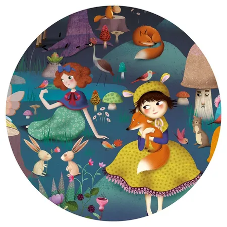 Djeco Wimmelpuzzle: Der verwunschene Wald, 100 Teile