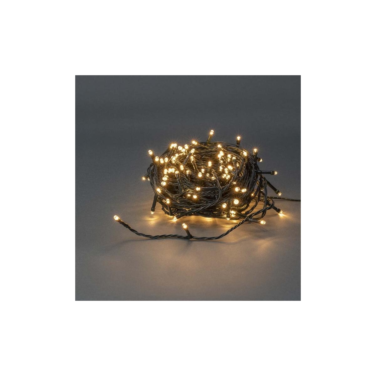 Nedis Julebelysning | Streng | 180 LED s | Varm Hvit | 13.50 m | Lyseffekter: 7 | Innendørs eller utendørs | Nettstrøm drevet