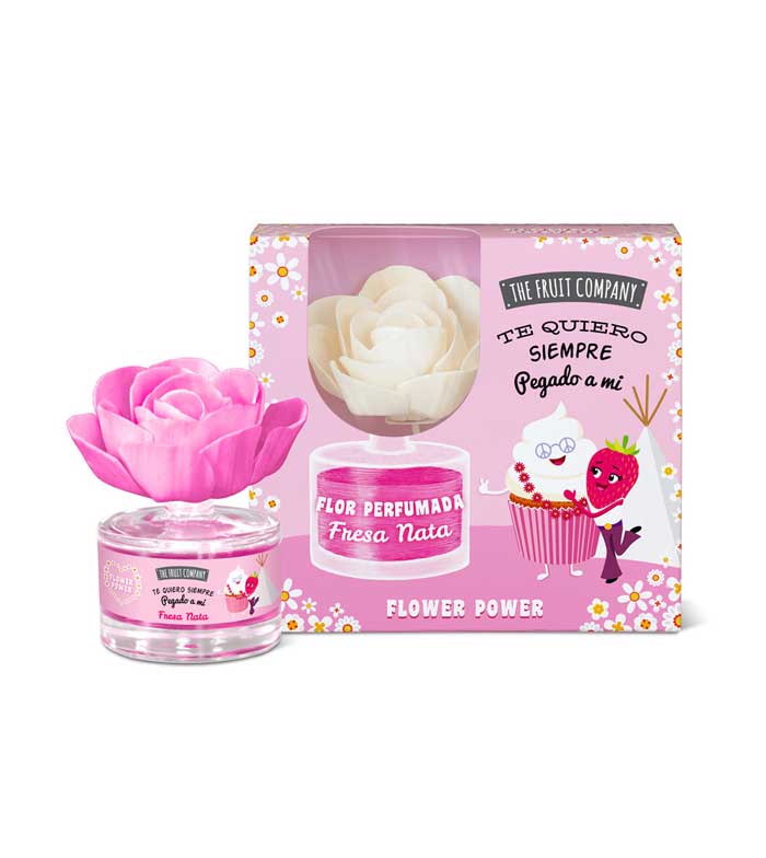 The Fruit Company - Purificador de flores perfumadas Flower Power - Morango e creme