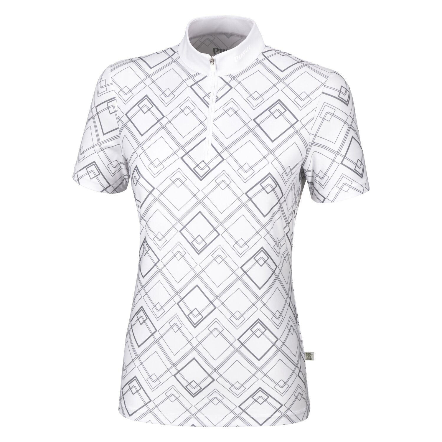 PIKEUR Turniershirt Kamilla Competition - white/grey - 46