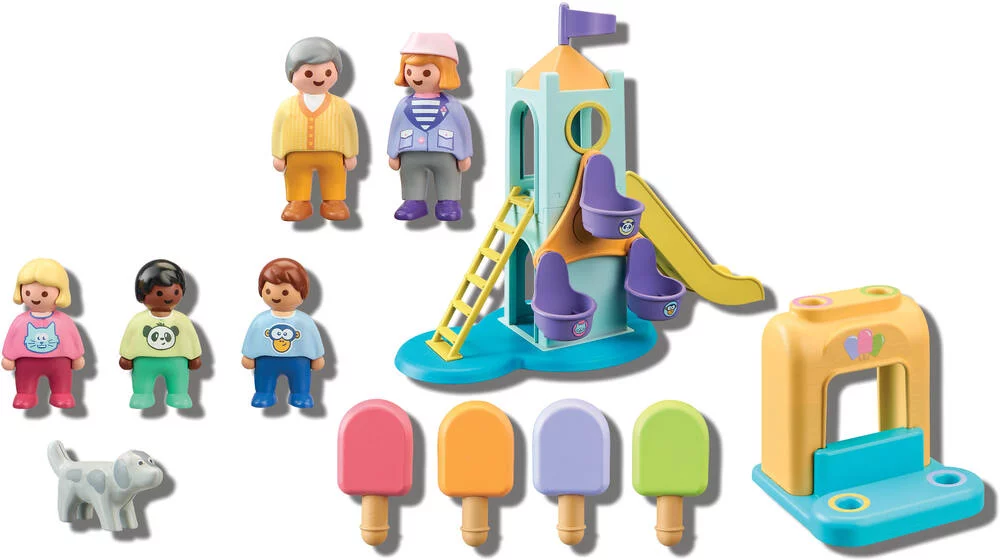 AIRE DE JEUX AVEC TOBOGGAN GEANT - 71326