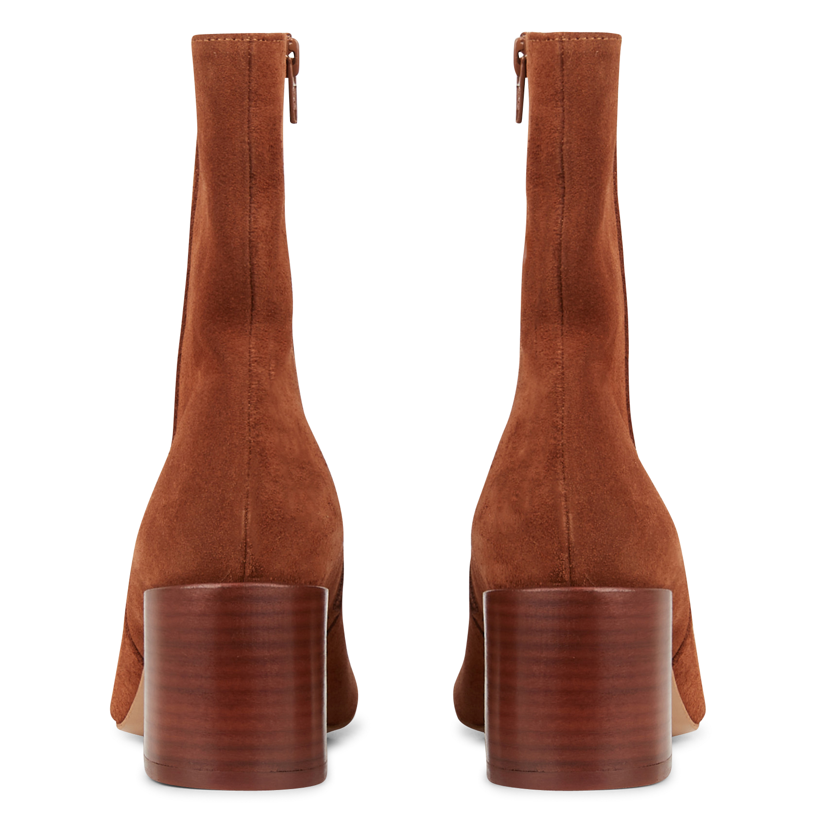 HANNA - Bottines en cuir velours | Marron