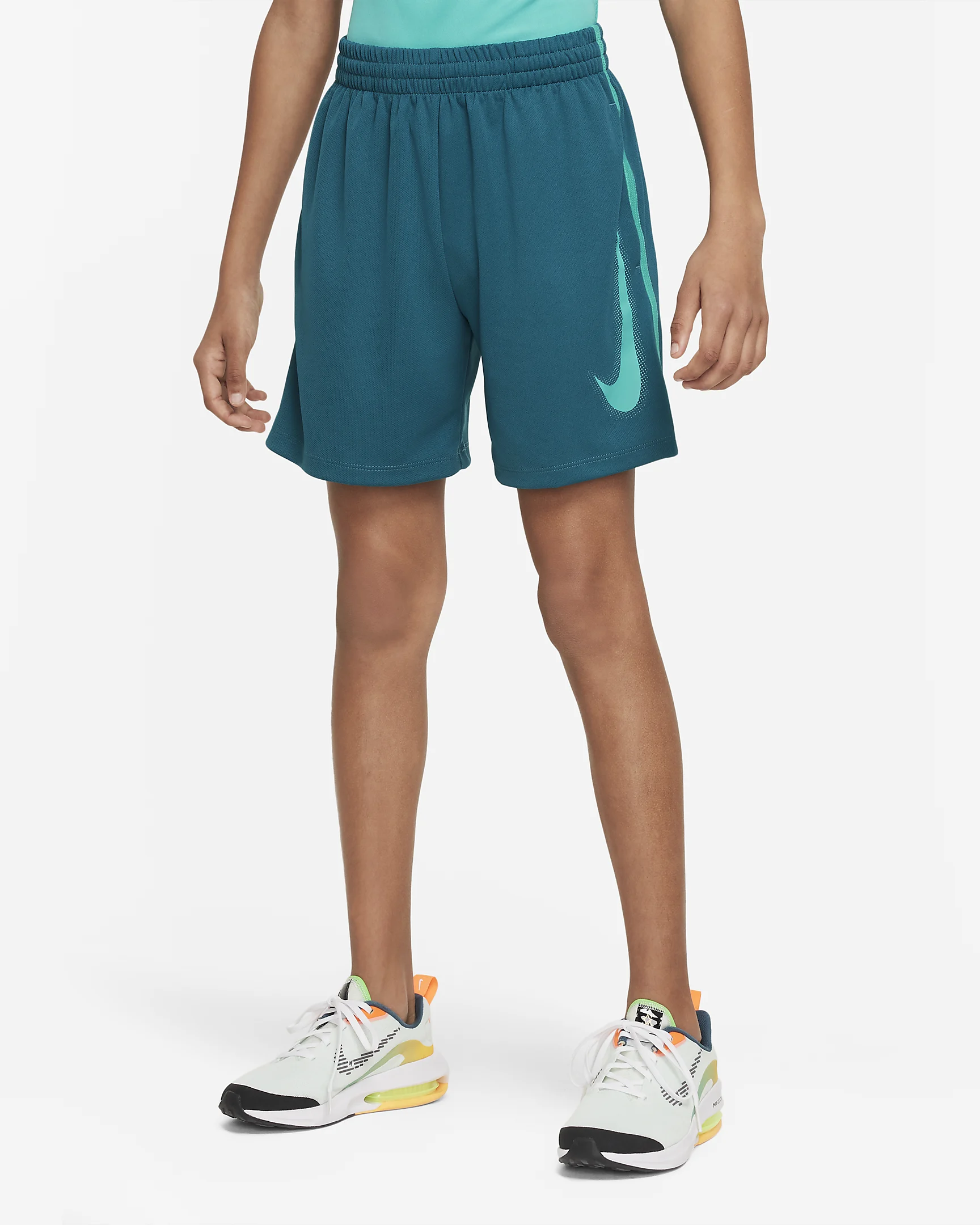 Nike Dri-Fit Graphic Korte Broek Kids Blauw