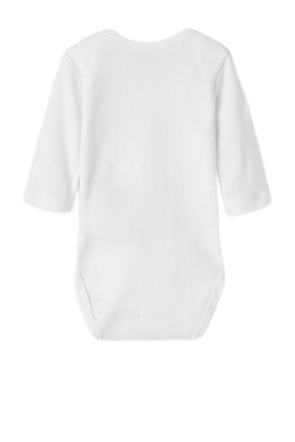 NAME IT romper NBMBODY - set van 3 blauw/wit