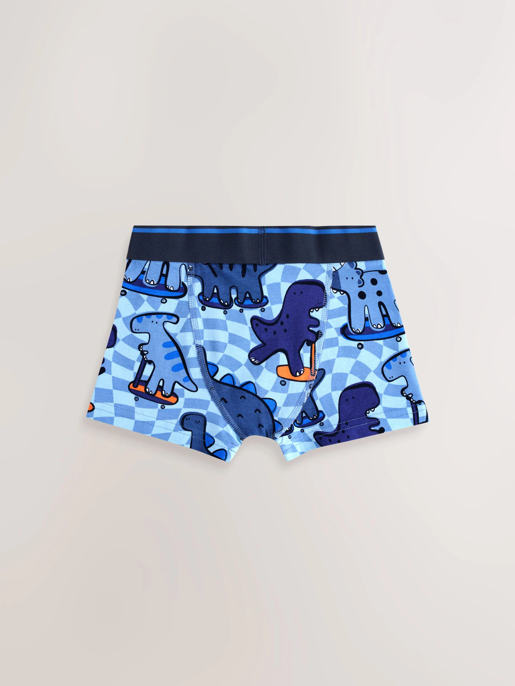 Dino Checkerboard - Verpakking van 5 trunks met motief (1,5-16jr)