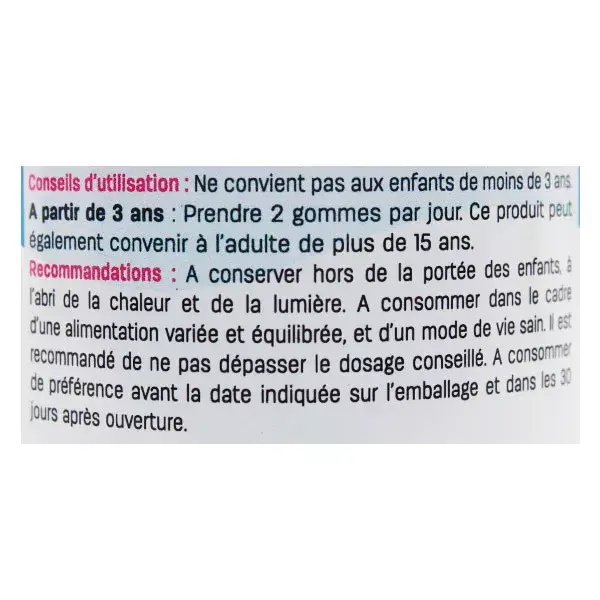 Pediakid Vitamina D3 em Gomas, Sabor Morango, 60 gomas