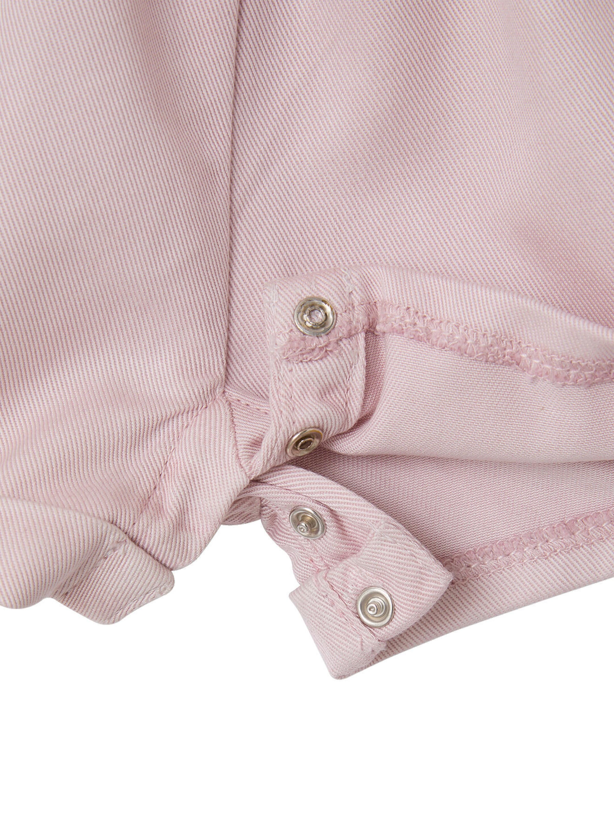 Vertbaudet Kurze Baby Latzhose mit Volants, Lyocell/Baumwolle lila