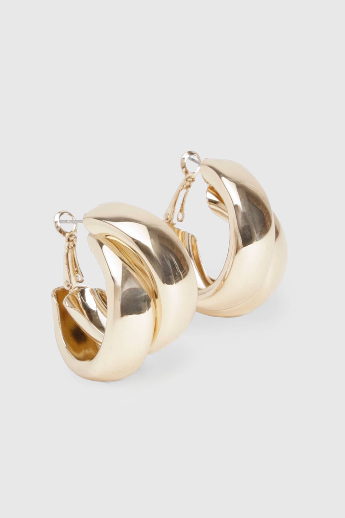 boohoo Boucles d'oreilles à double anneau