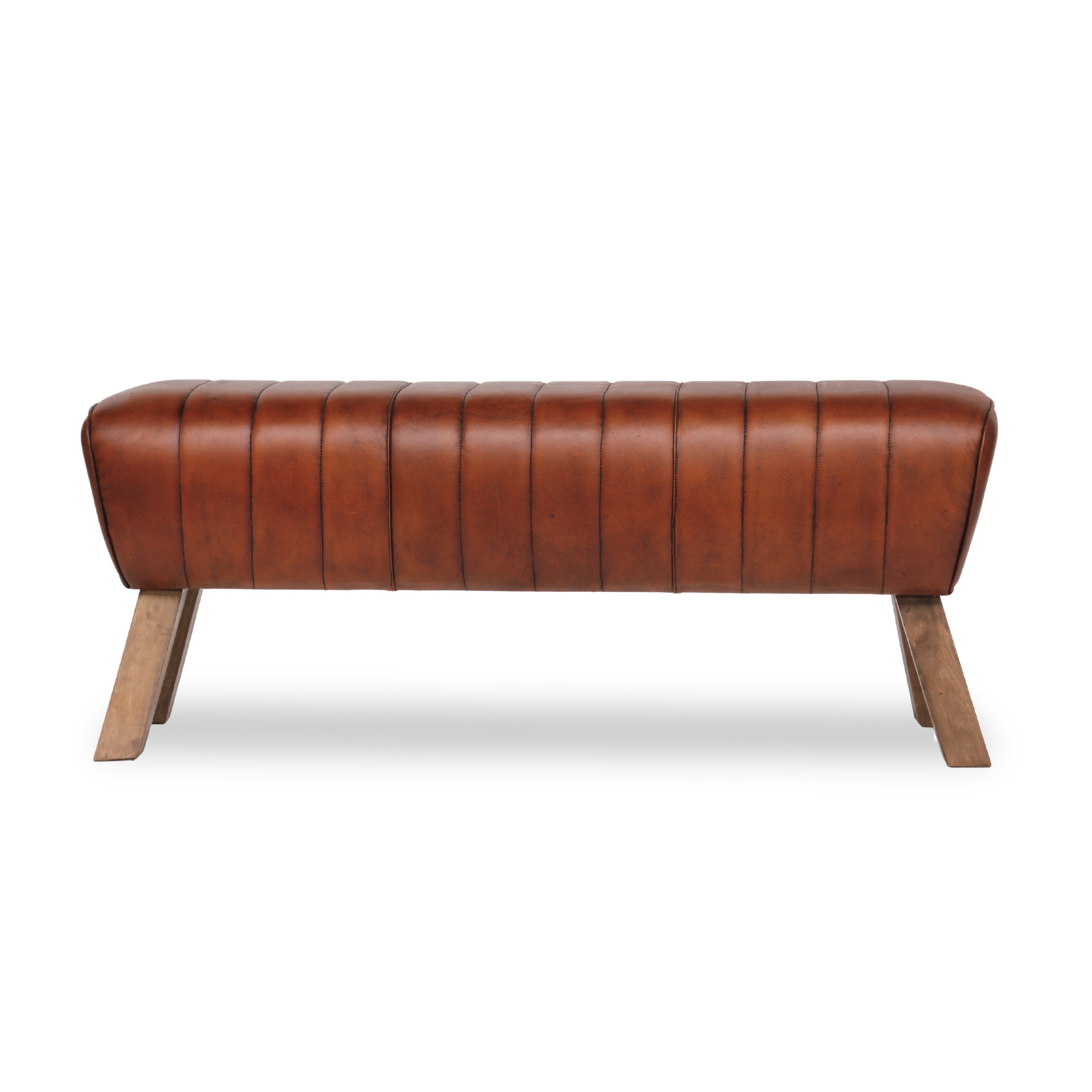 Sitzbank 'Dexter', braun, B 127 cm, H 52 cm, T 34 cm von fischer's lagerhaus