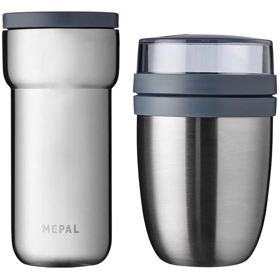 Mepal Thermo-Lunchset Ellipse 2er Set silber