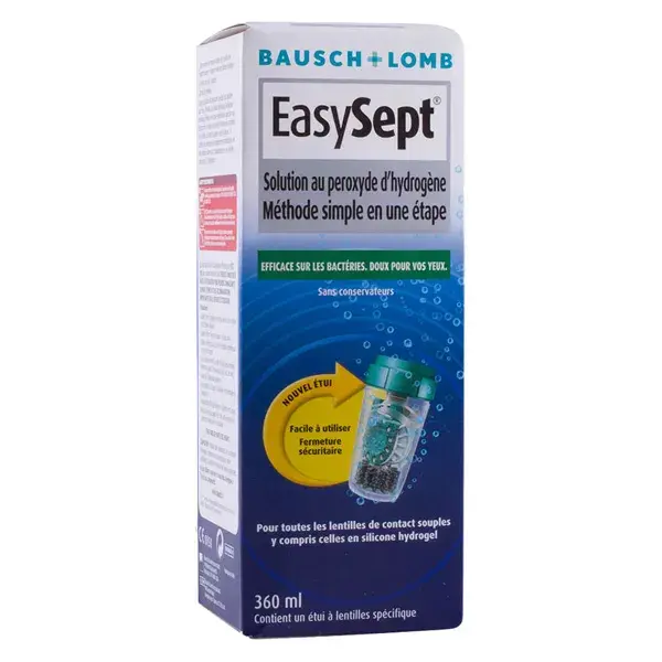 Solução de limpeza para lentes de contato Bausch & Lomb EasySept para lentes gelatinosas 360ml