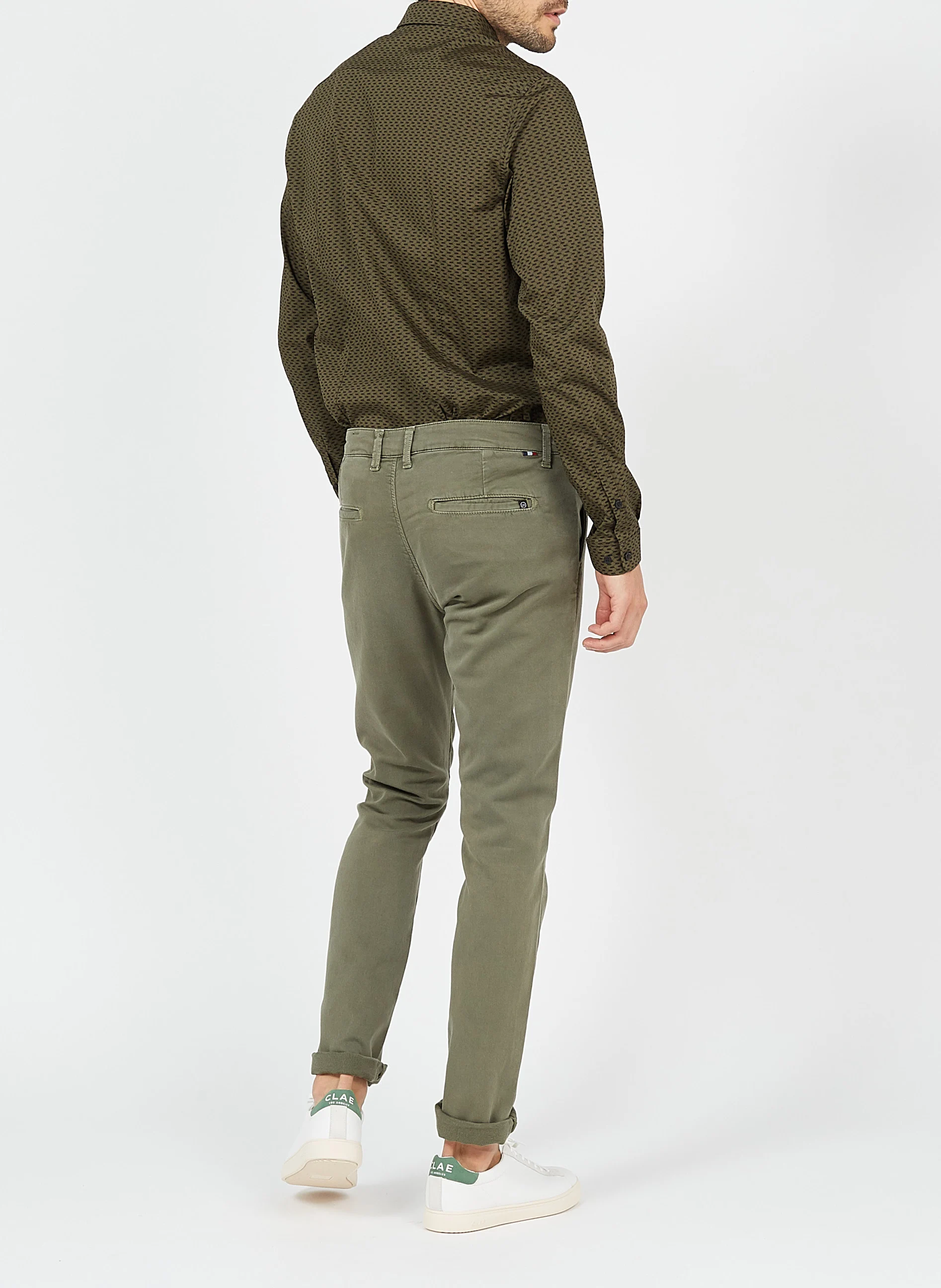 KURT - Pantalon chino en coton mélangé | Vert