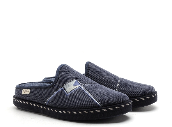 La maison de l espadrille chaussons homme 6866 5 bleu