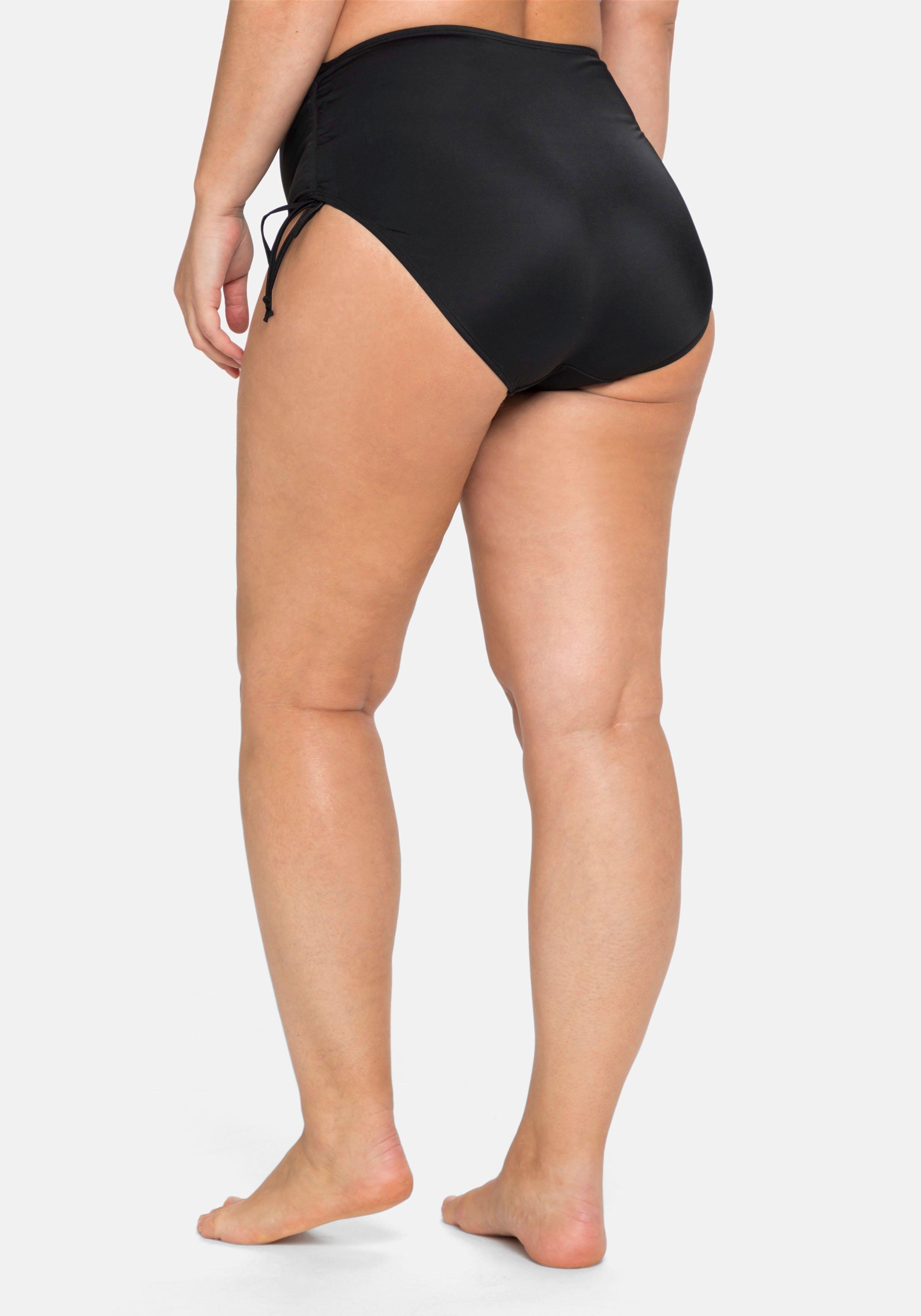 Bikinihose mit Shaping-Einsatz, seitliche Raffung
