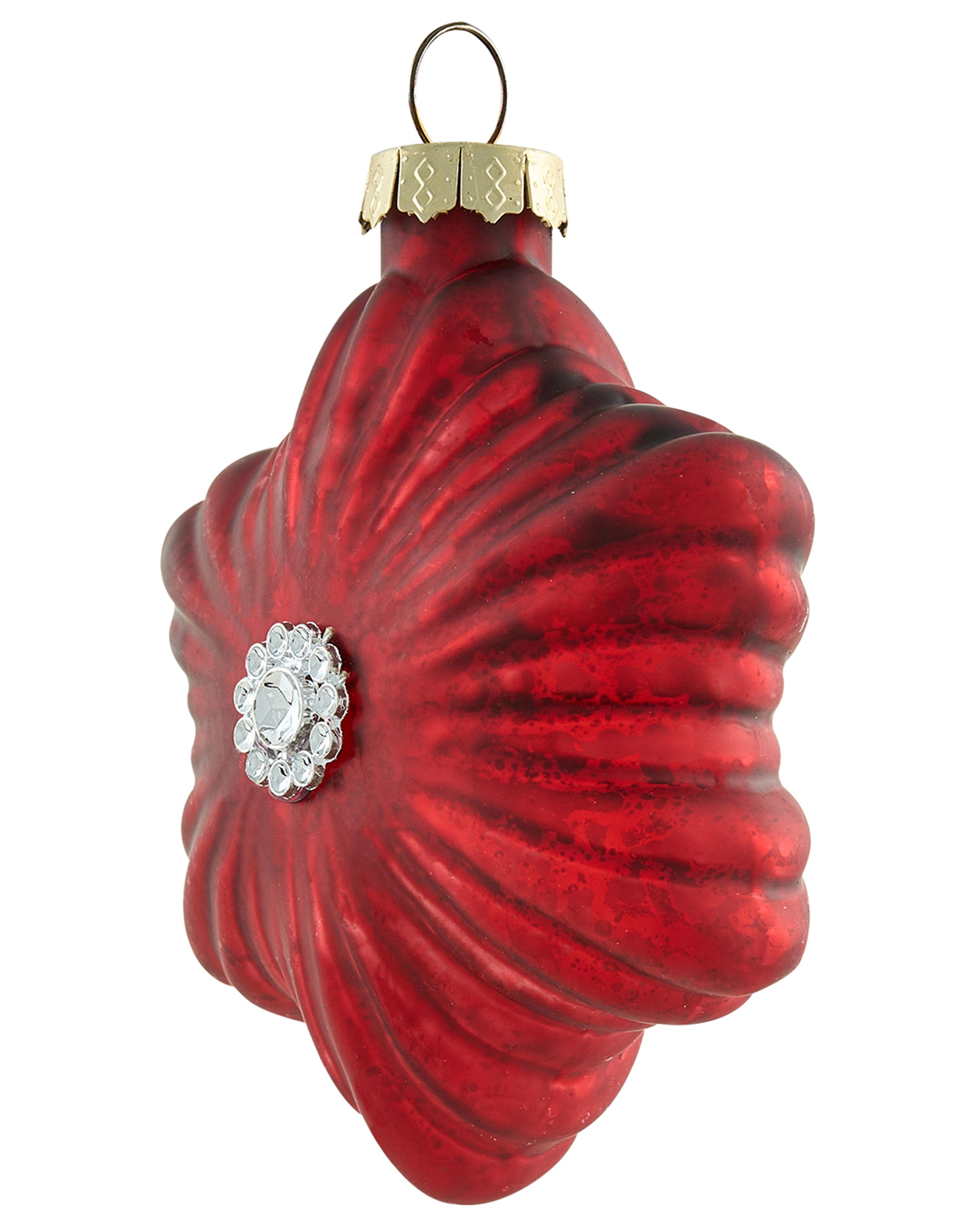 Set van 50 kerstballen SPARKLE Glas Rood/goud