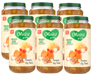 Olvarit 12m  Pompoen Kip Pasta 250GR