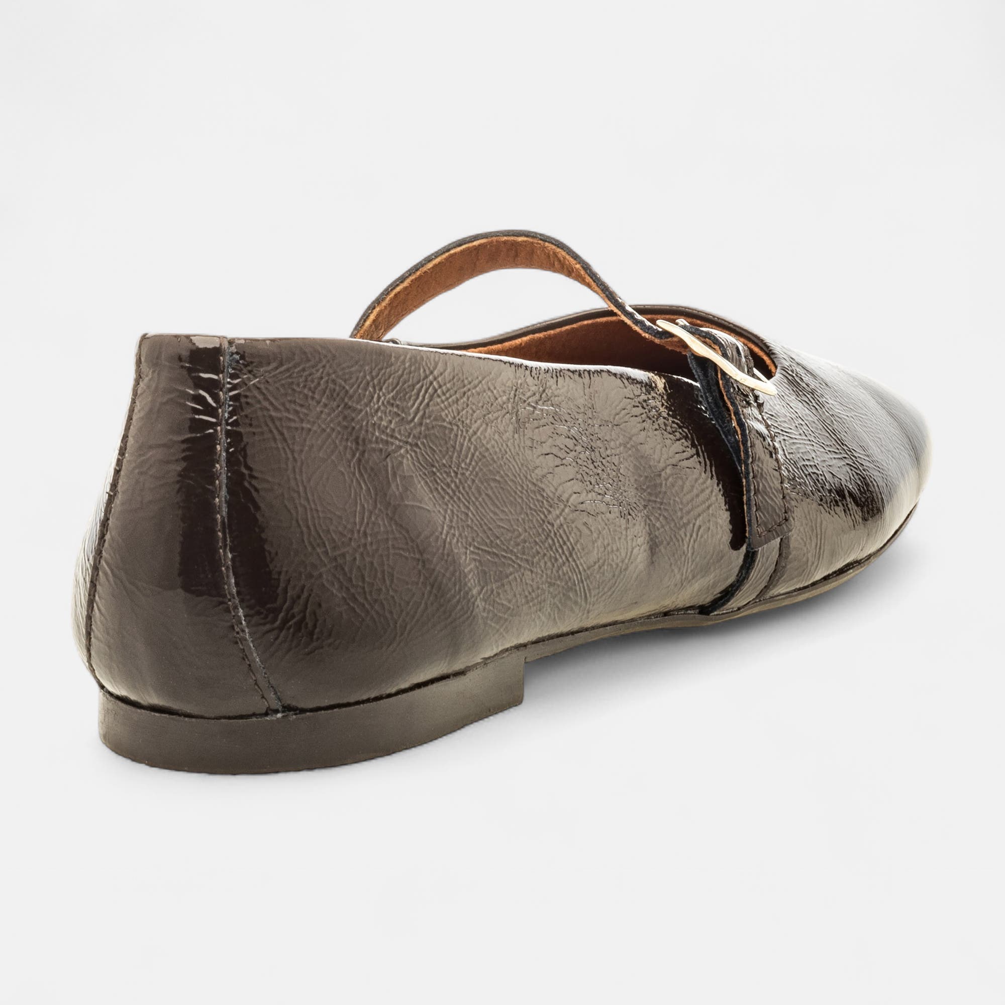 Ballerines Femme en cuir marron