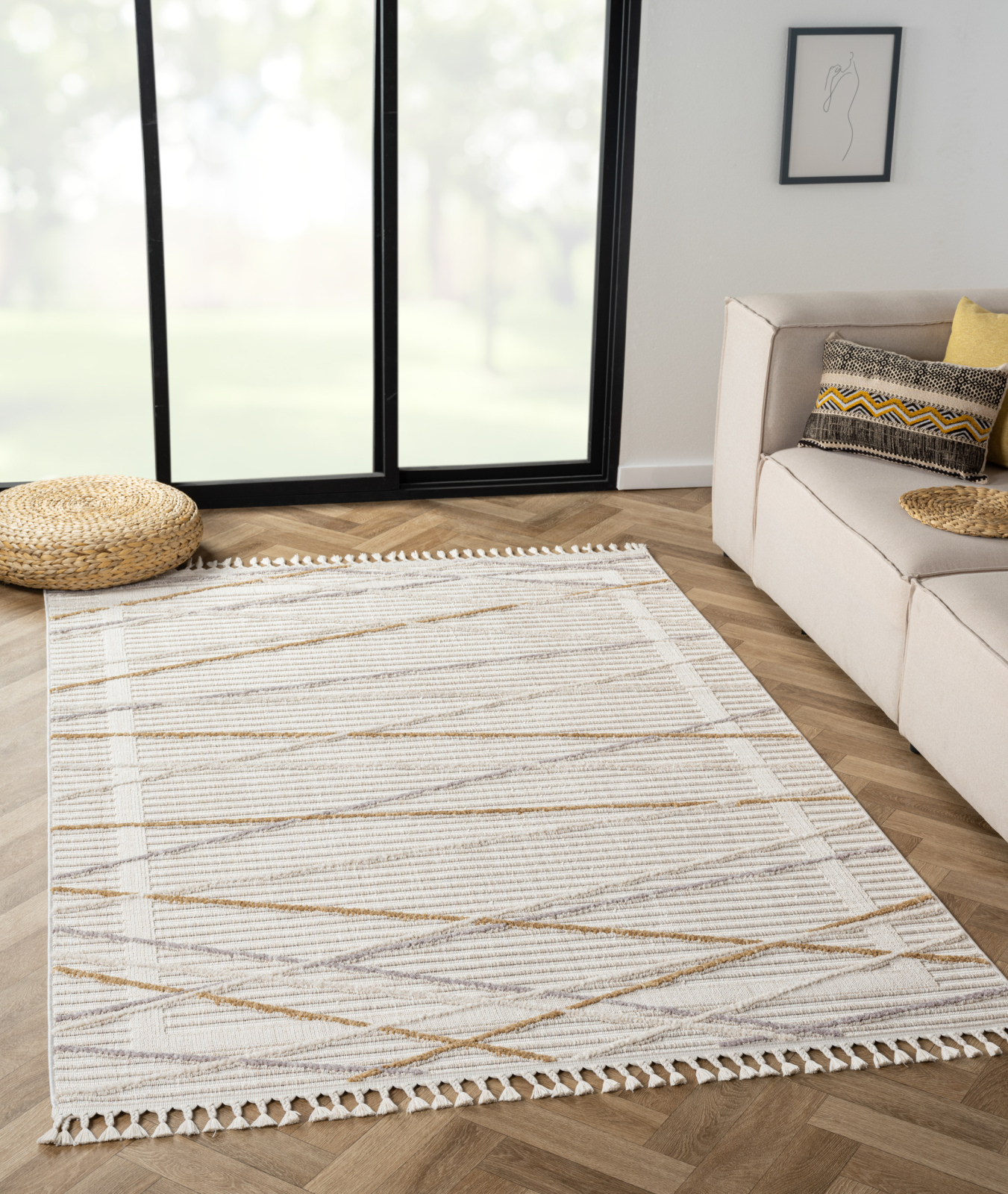 Teppich LUANA 1 - beige-grau - 160x230 cm