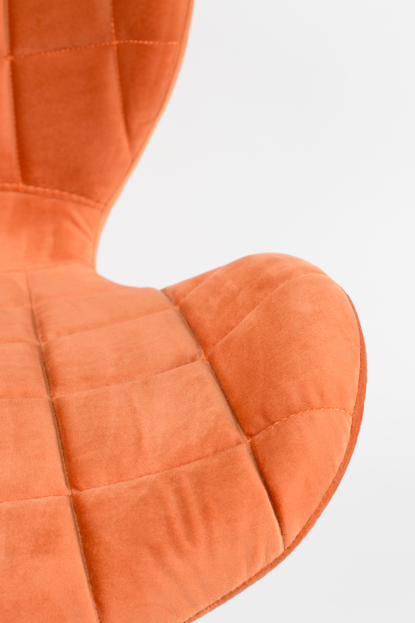 Zuiver OMG Velvet Eetkamerstoel - Set van 2 Zuiver OMG Velvet Eetkamerstoel Oranje - Set van 2