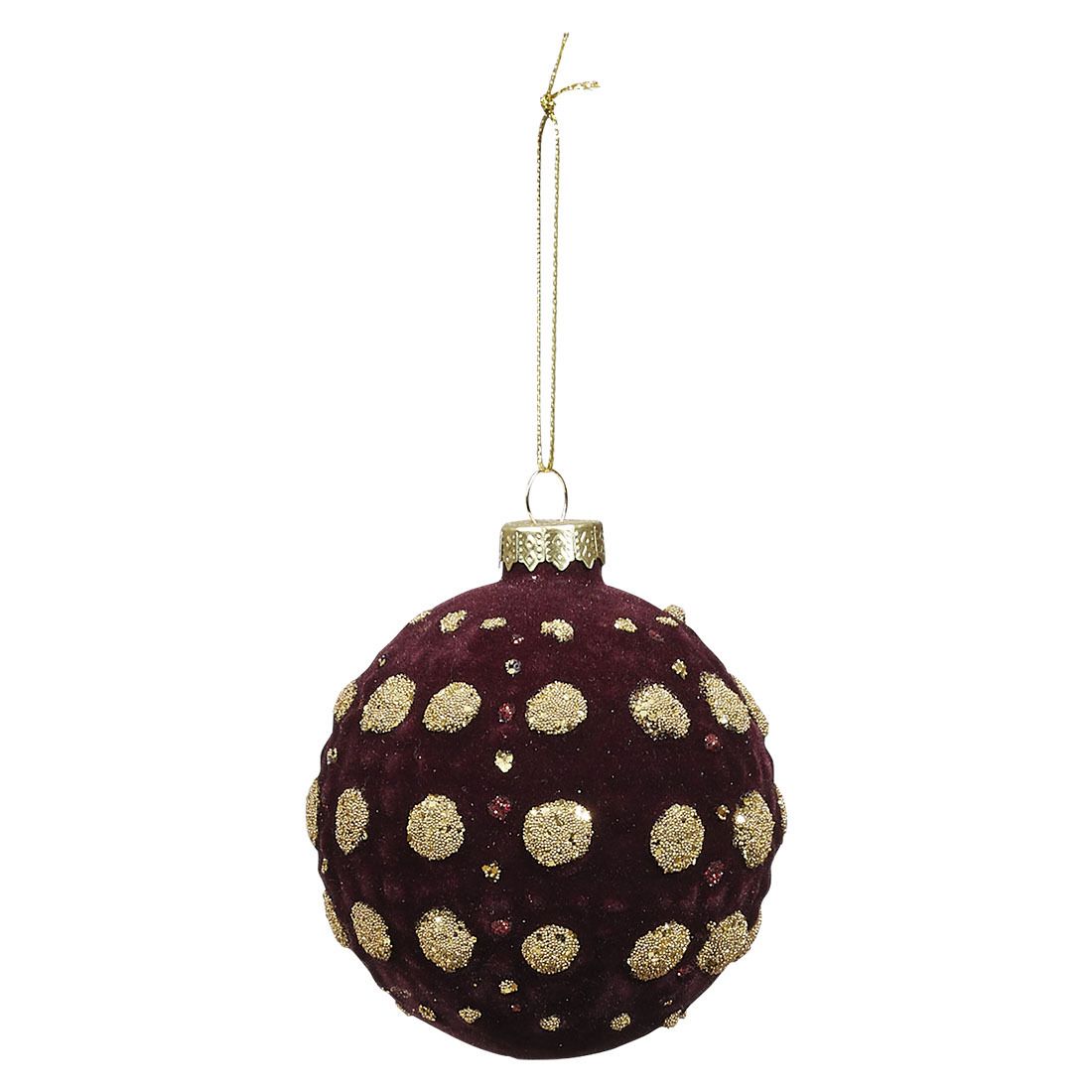 Julekule i glass Dots