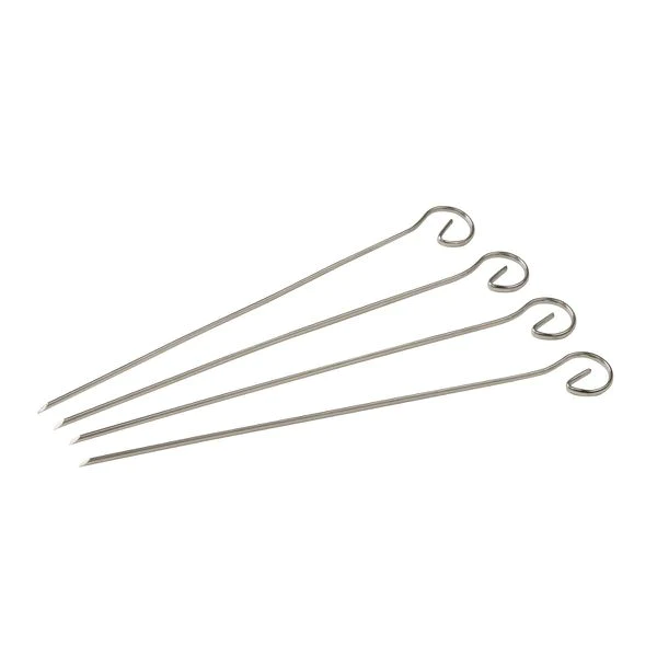 Lot de 4 brochettes en inox BBQ Edition Fackelmann