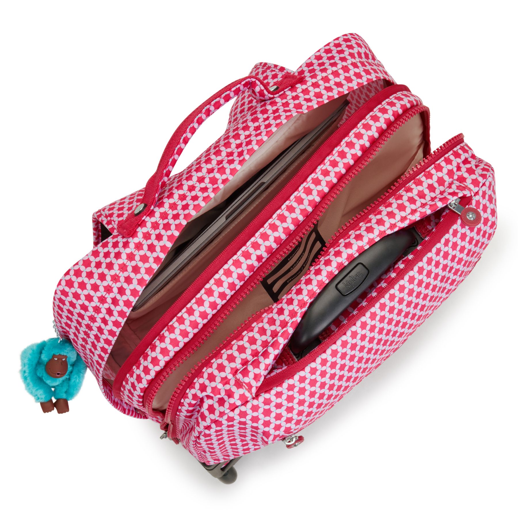 GIORNO Grand sac à dos à roulettes avec compartiment pour ordinateur - Starry Dot Print