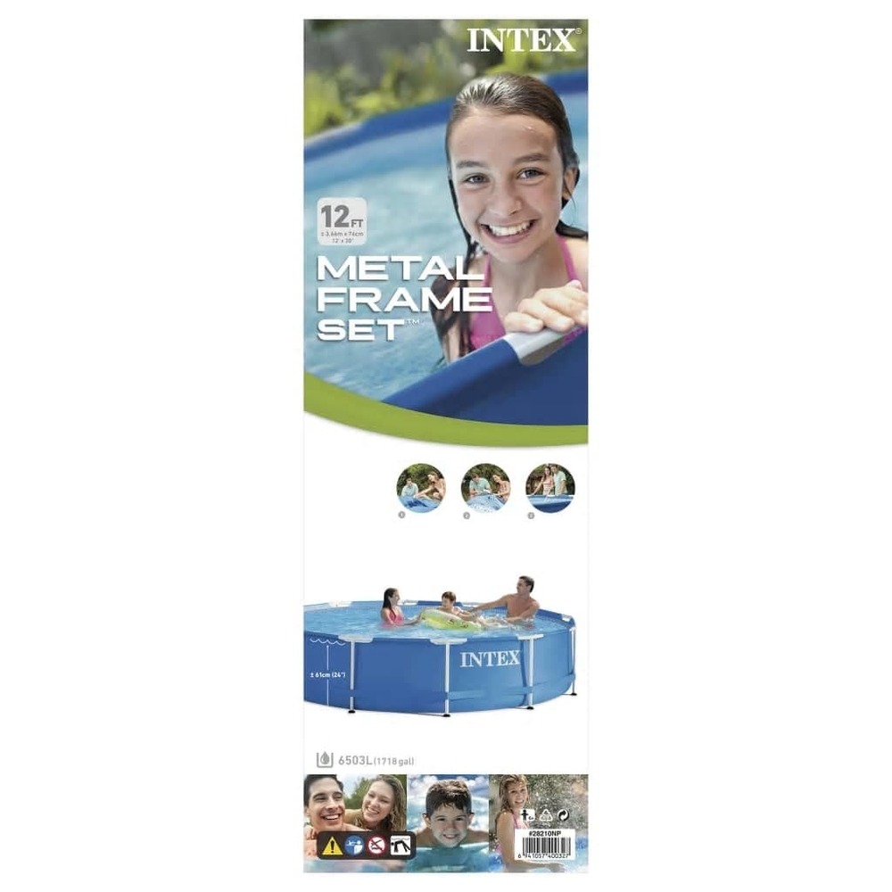Piscine metal frame 366 x 76 cm 28210np