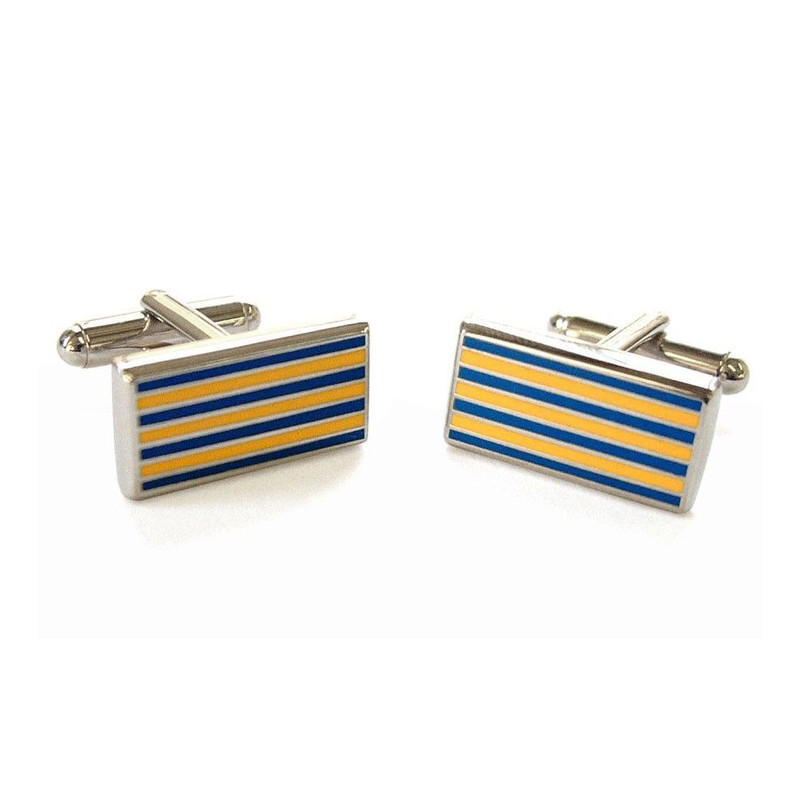 Boutons de manchette, Pinstripe, Jaune
