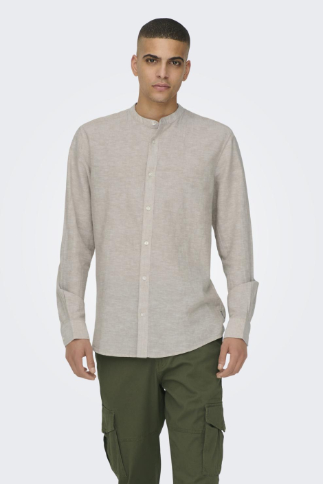 Only & Sons grijze heren overhemd