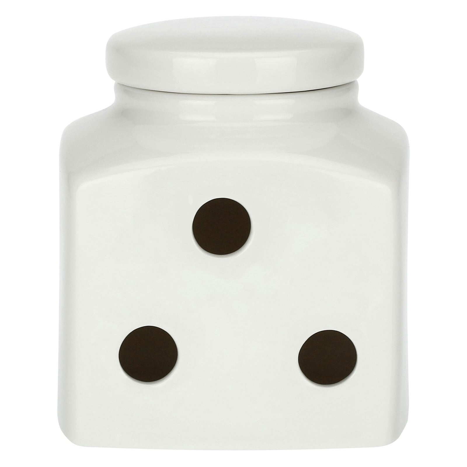 LA PORCELLANA BIANCA Aufbewahrungsdose CONSERVA Aglio 10,5 cm Porzellan weiß