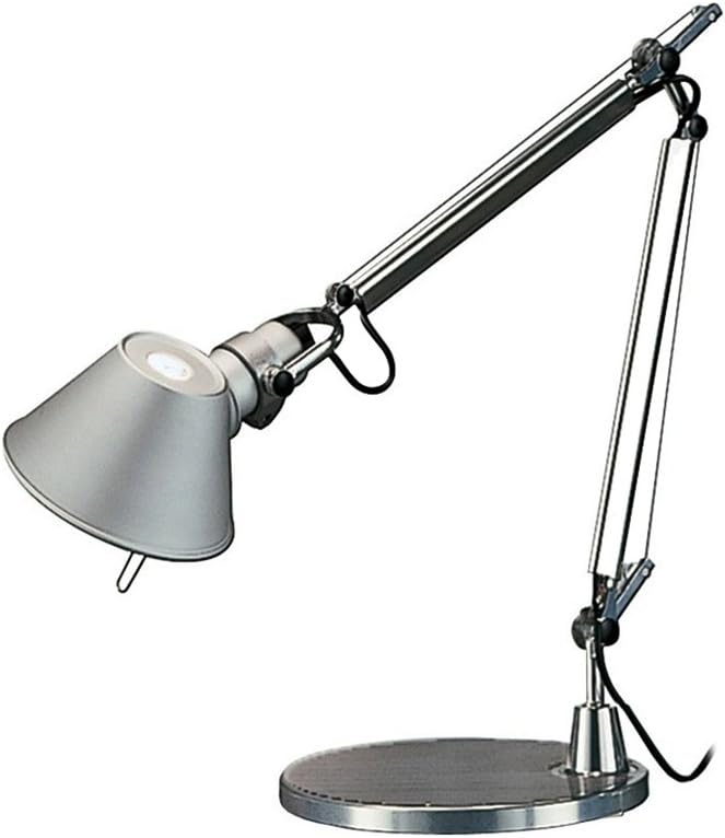 Artemide- Tolomeo Tavolo Micro Tischlampe. Hochwertige Tischleuchte aus poliertem Aluminium mit Tischfuß ø17cm. Made in Italy