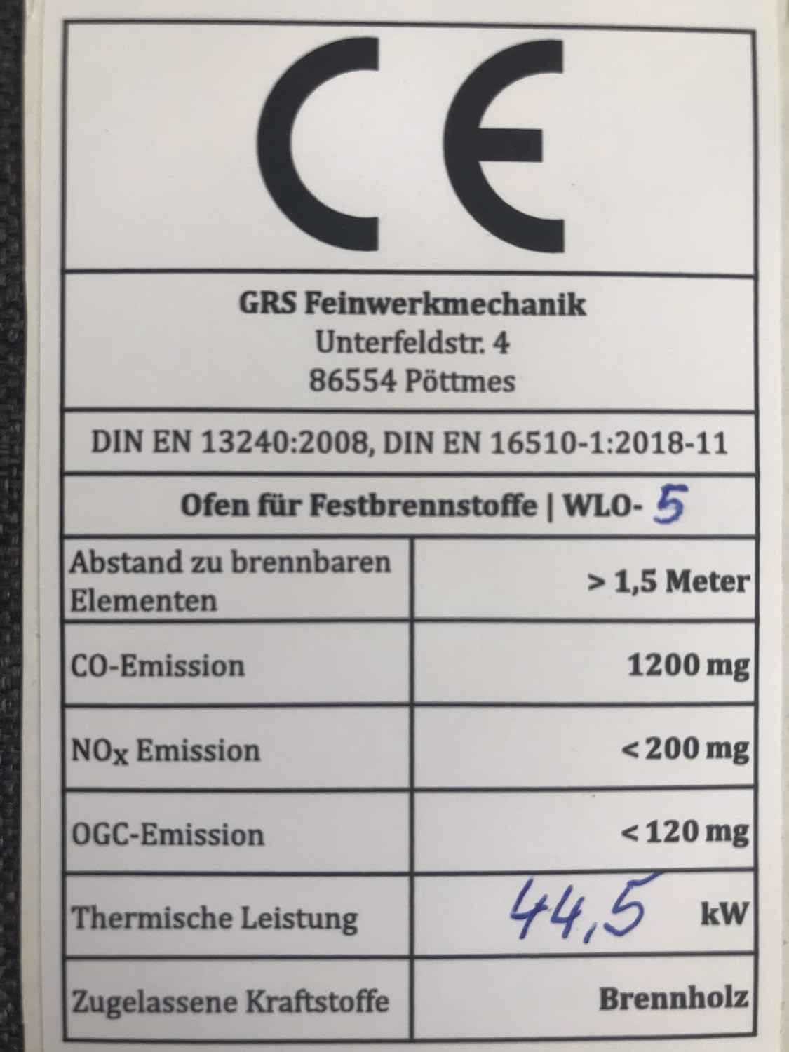 Warmluftofen,Holzofen,Werkstattofen,Kaminofen 50KW