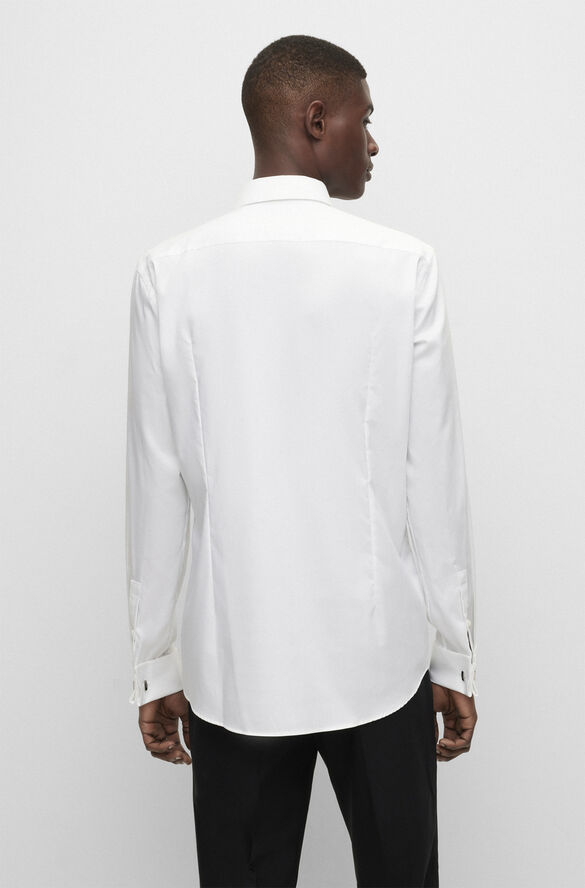 BOSS BOSS Men Business Clothing Shirts Hvid