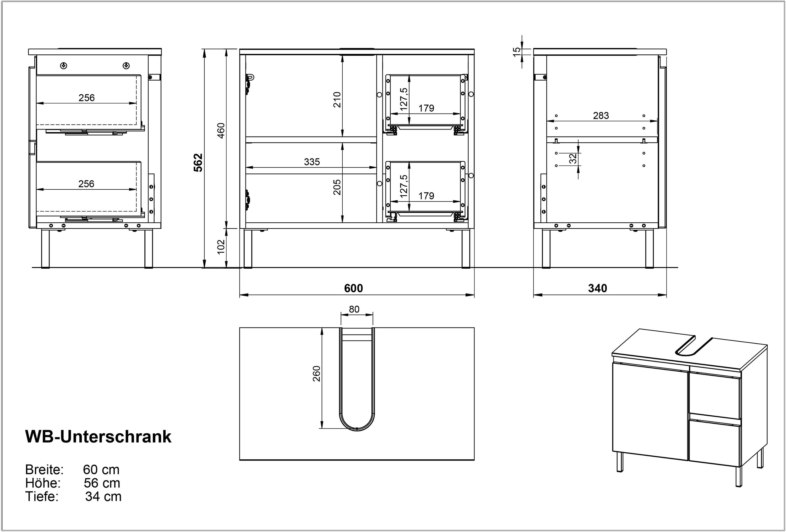 Waschbeckenunterschrank