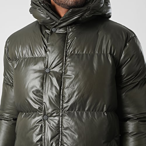 Doudoune Longue A Capuche VS-J11 Vert Kaki