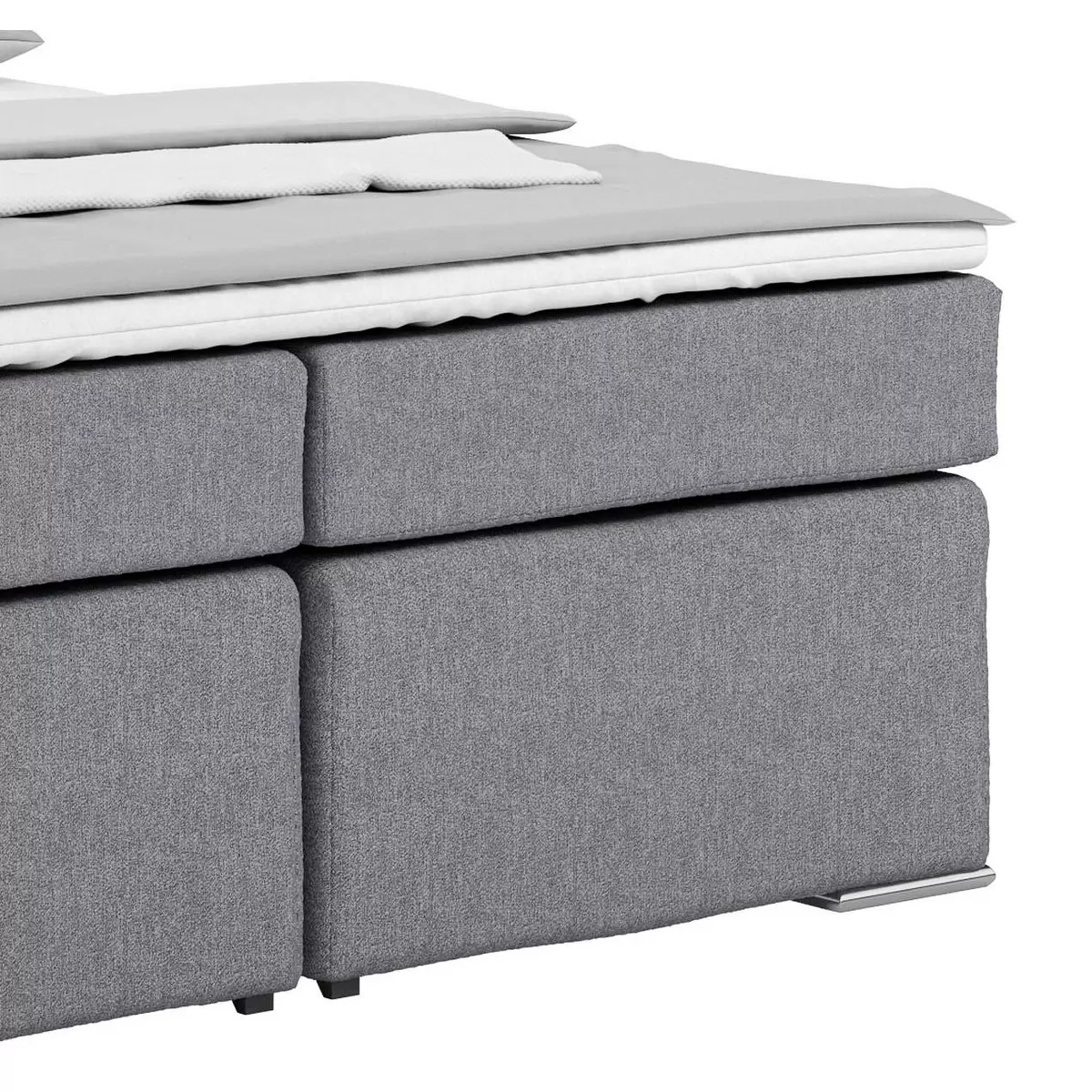 Boxspringbett Nero 160 x 200 grün,dunkelgrau