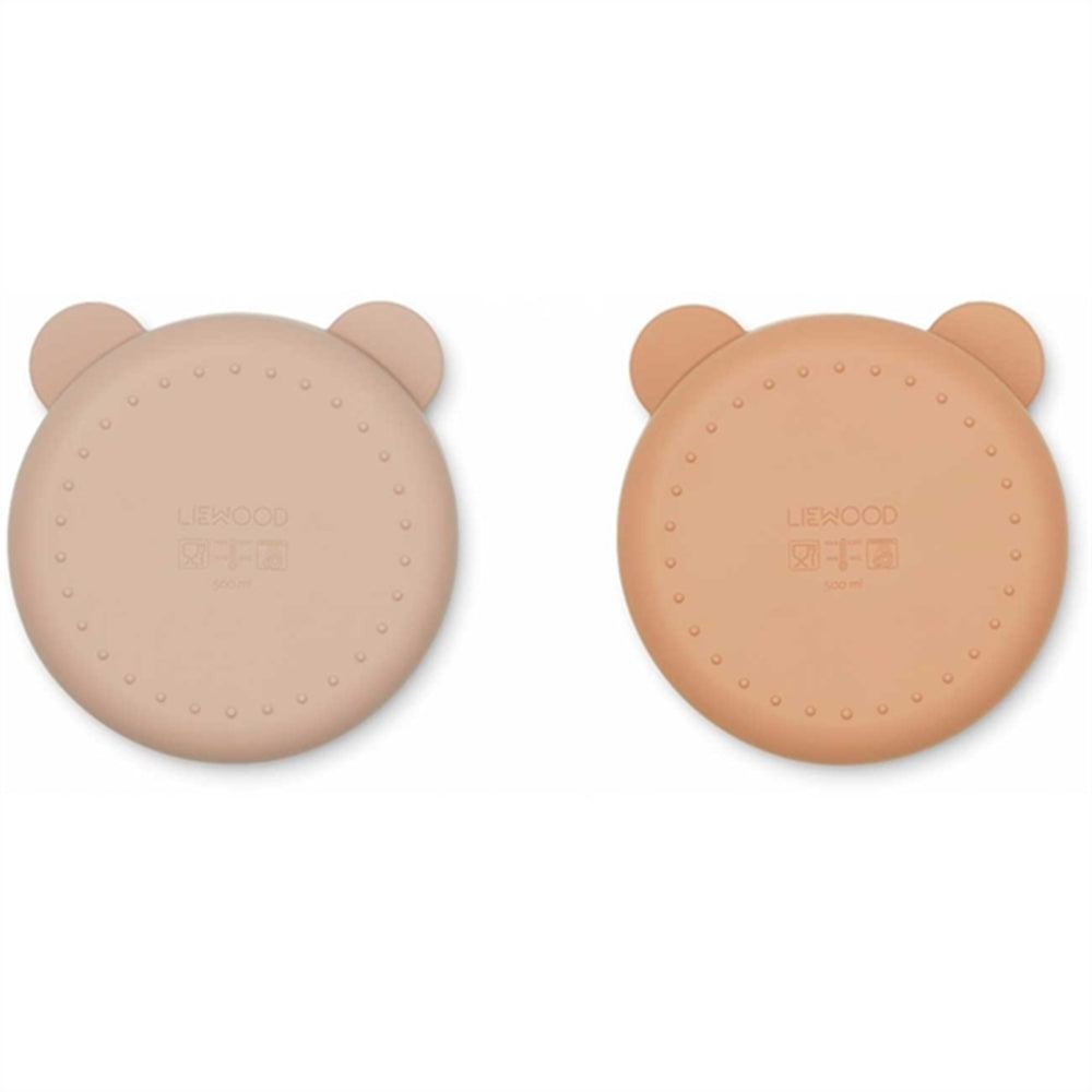 Conny Silicone Opdelte Skåle 2-pak Rose Mix - LieWood