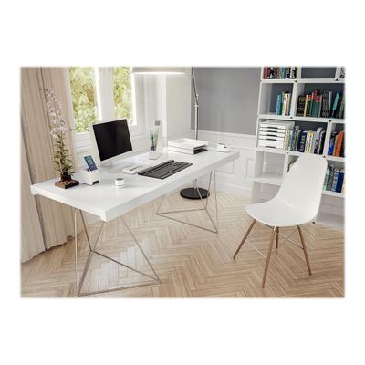 Leitz WOW - Porte-revues blanc/gris