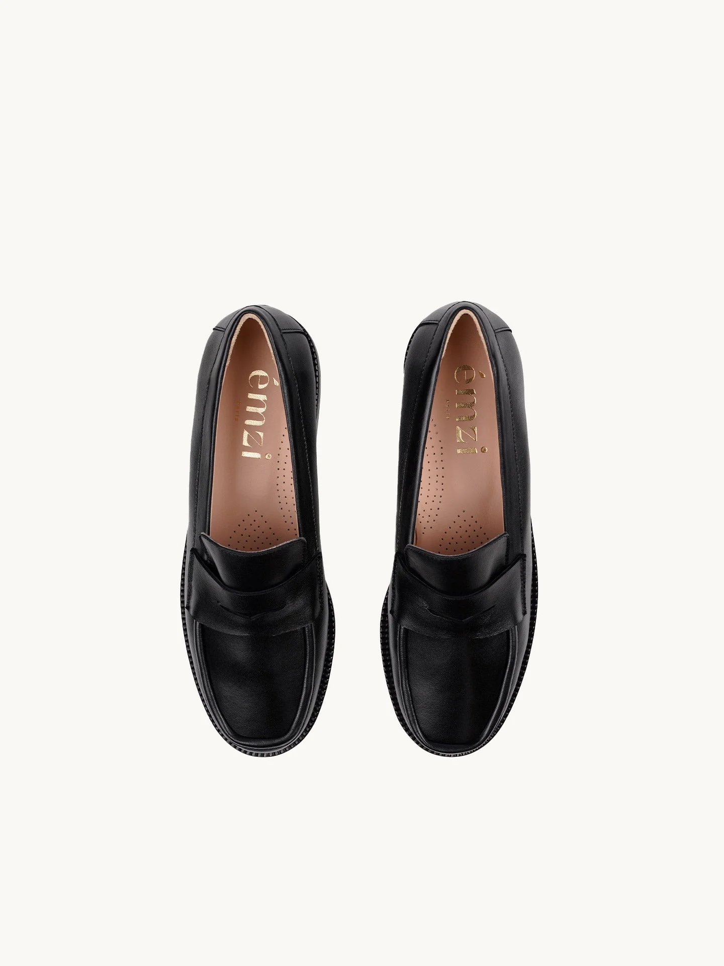 LISSA BLACK - Mocassins en cuir nappa | Noir