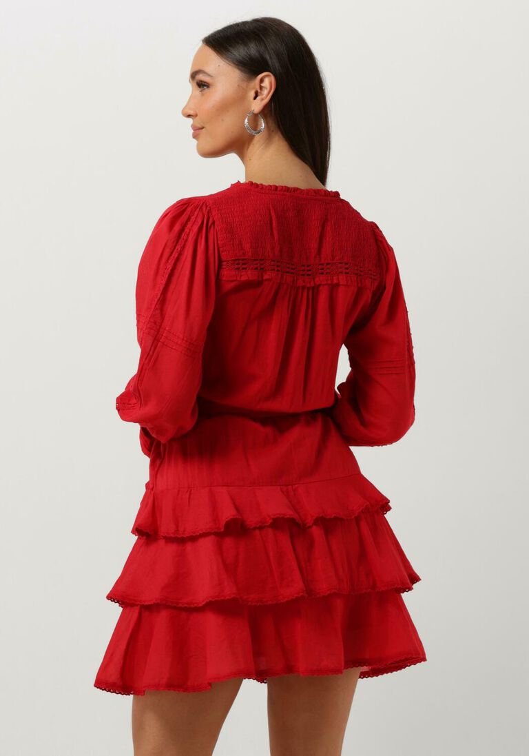 NEO NOIR rode neo noir mini jurk ada s voile dress