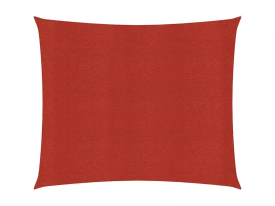 Voile d'ombrage 160 g/m² Rouge 7x7 m PEHD