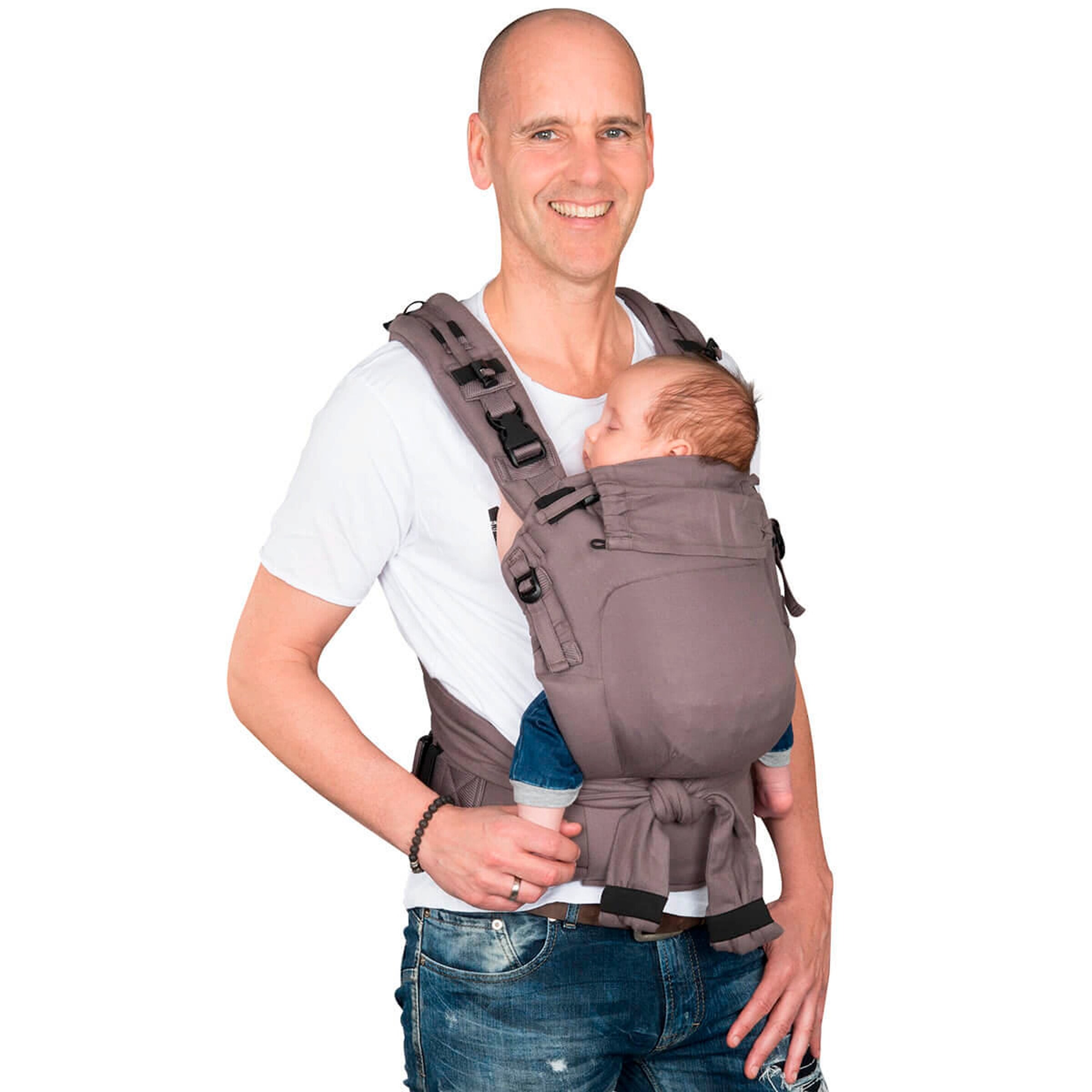 HOPPEDIZ® Babytrage Nabaca Basic-Set Klassik grau