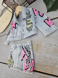 Wow denim set - pink