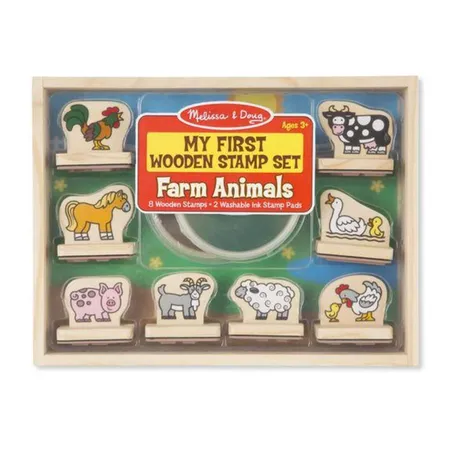 Melissa & Doug Mein erstes Stempelset Bauernhoftiere