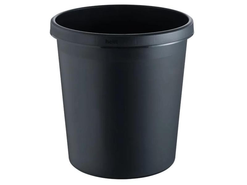Helit Papierkorb 18 l, Schwarz Papierkorb