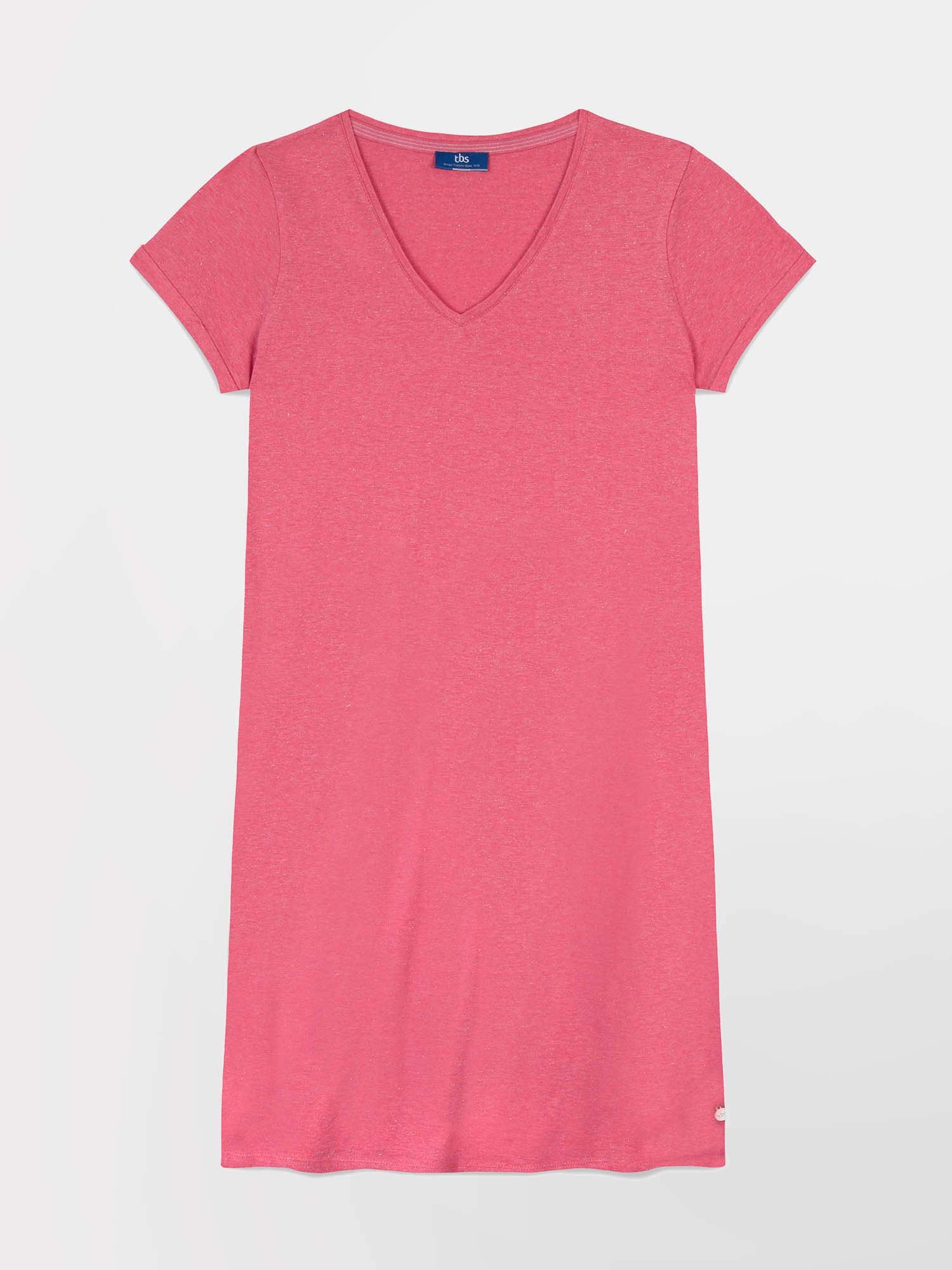 Robe Femme Jersey Coton Rose Fushia