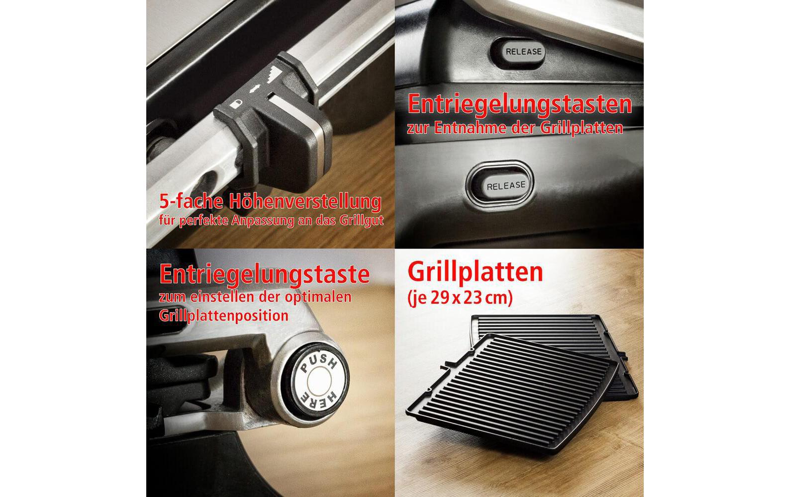 Kontaktgrill 20.KG 2020 2000 W<br>Der Grill für vielseitige Anwendungen