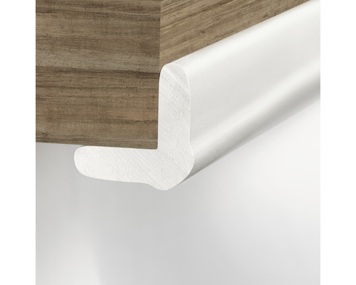 Zachte klevende randbeschermer, wit, 1 m, 2 stuks