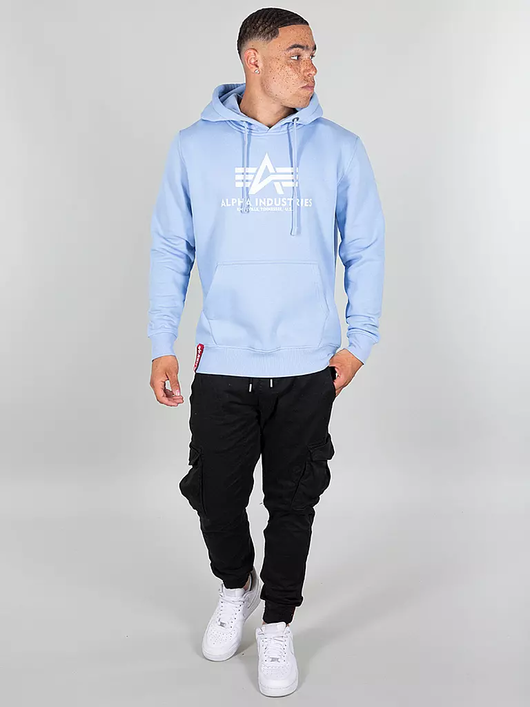 ALPHA INDUSTRIES Kapuzensweater - Hoodie  hellblau