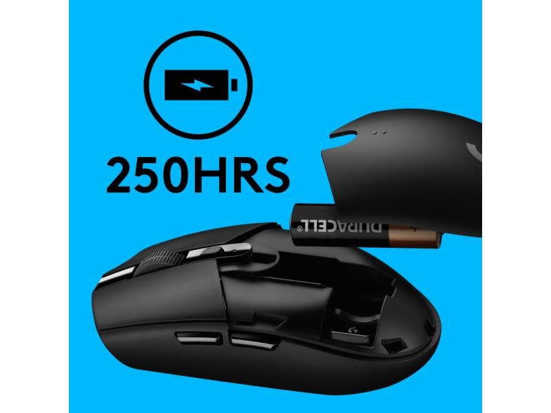 Logitech Gaming-Maus G305 Lightspeed Reaktionsschnelle, ausdauernde Wireless-Gamingmaus